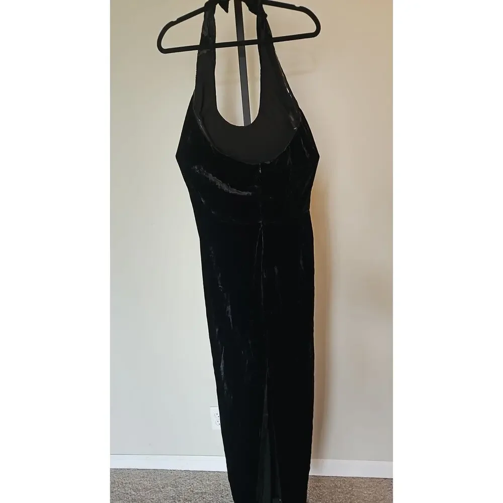 NICOLE MILLER - Velvet dress with neckline on the back - Picture 3 of 7